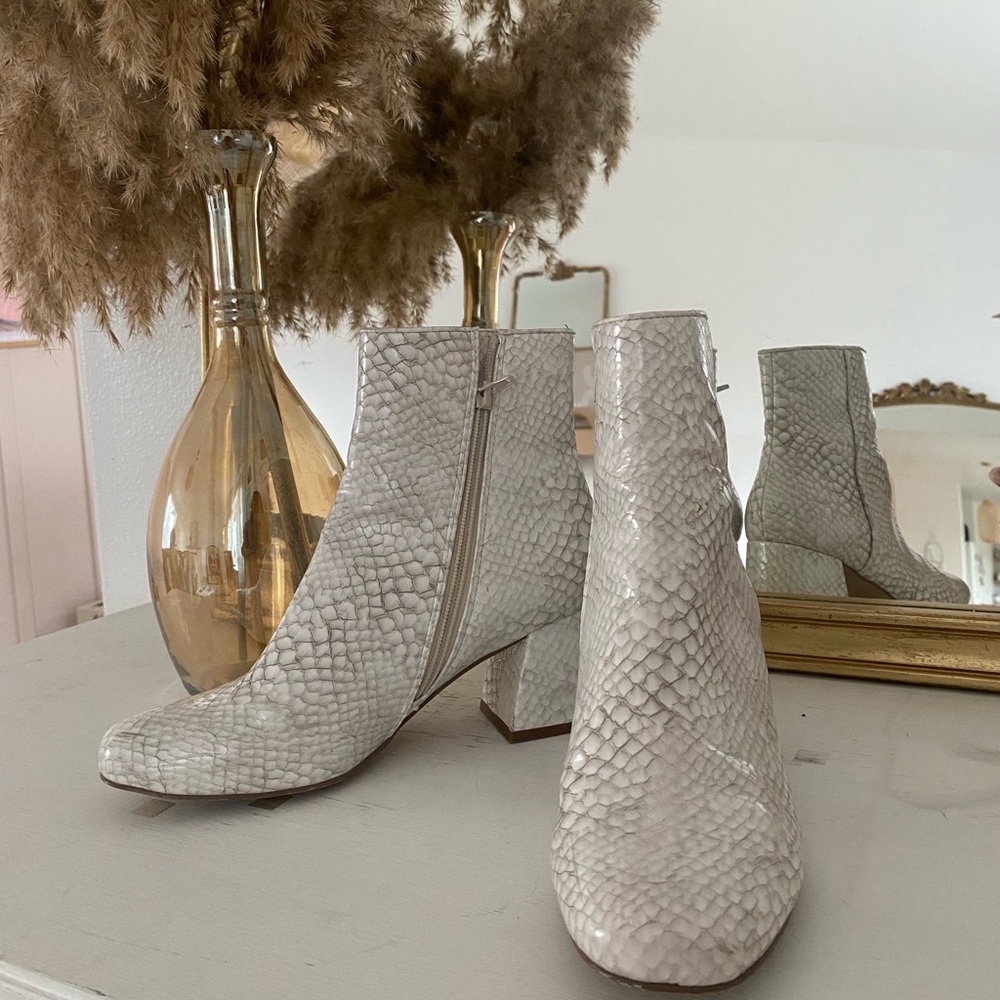 Steve Madden Snakeskin Booties